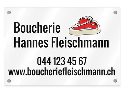 firmenschild-acrylglas-quer-metzgerei