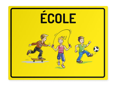 kinderschild-quer-kinder-vorsicht-schule-gelb